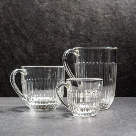 Mug La Rochère en verre pressé 40cl