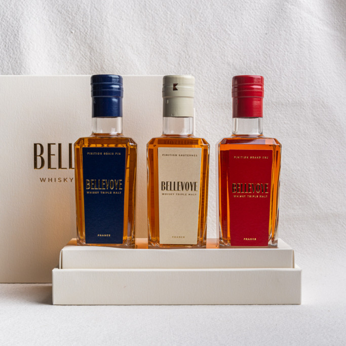 COFFRET DÉCOUVERTE WHISKIES BELLEVOYE 3 x 20cl - LA CAVE DES POTES