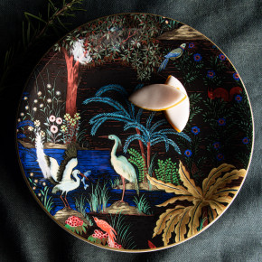 4 Dessert plates " Jardin...