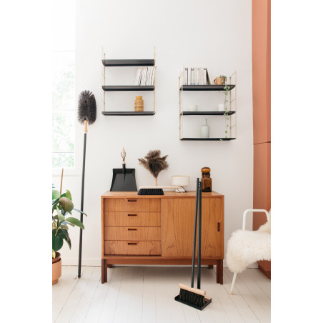 Shovel and long handle brush