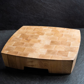 "End grain wood chopping...