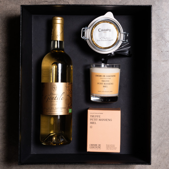 Coffret Foie gras, confits, truffes et vin blanc LA BELLE