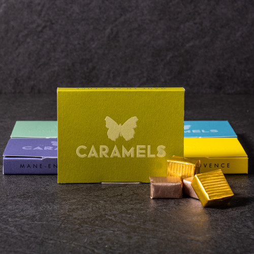 Pistachio caramels