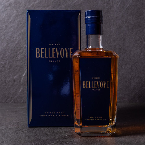 Whisky Français Triple Malt BELLEVOYE Bleu Finition Grain Fin