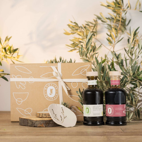 "Fruité vert Olive Oil, balsamic vinegar & tasting dish" trio set