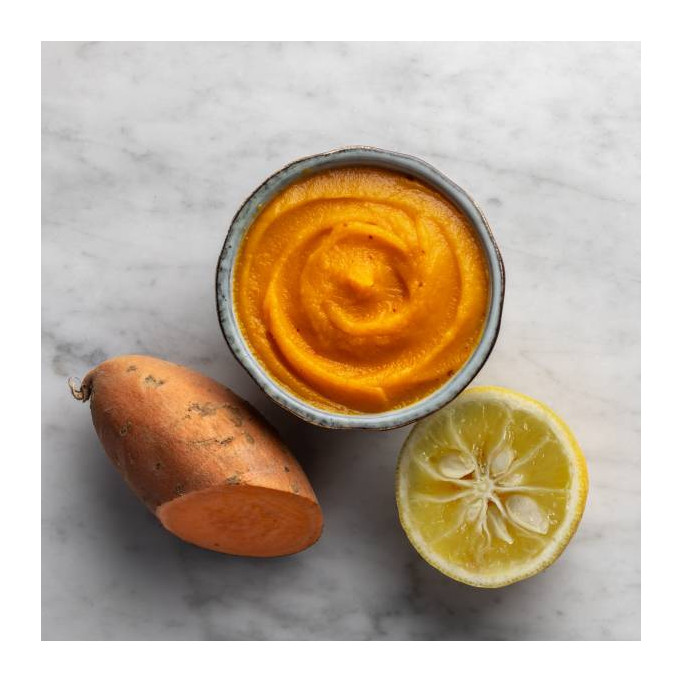 Sweet potatoes from Gascony with yuzu from Landes and Sauternes AOC