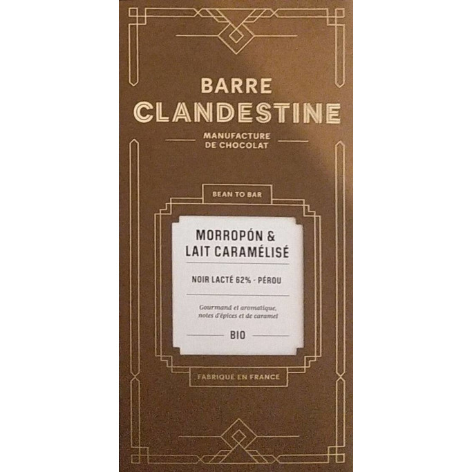 62% Dark Milk Chocolate Bar - Morropón & Caramelized Milk