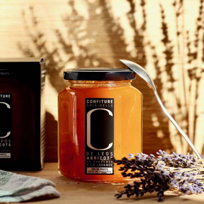 Apricot and lavender jam from Domaine de Leos