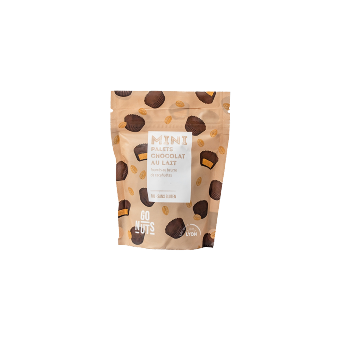 Mini Palets made with Milk Chocolate & Peanut Butter - Go Nuts